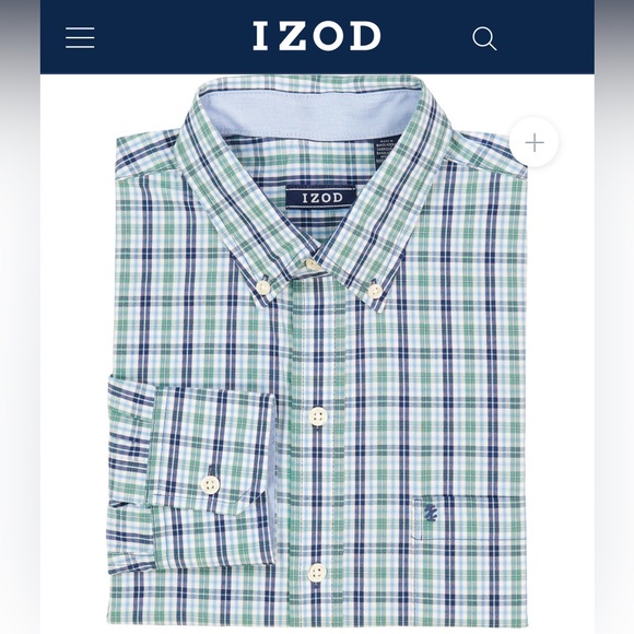 NWT in Packaging Izod Men’s Button Down Shirt Size 2XL- Deep Sea - Picture 7 of 7
